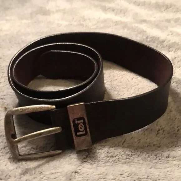 lei | Accessories | Le I Leather Belt Size Lbrownsilver Tone  display picture 2